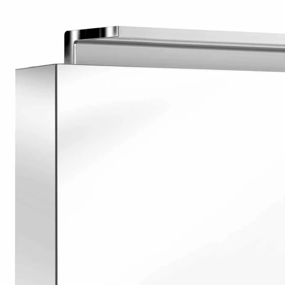 Badezimmerspiegel mit 3-türiger Schrankwand mit Innenregalen - Bramo