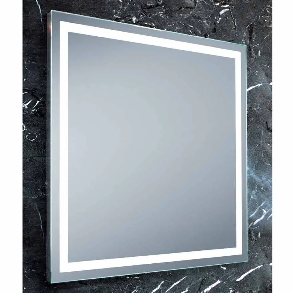 Badezimmerspiegel im modernen Design mit LED Paco Beleuchtung