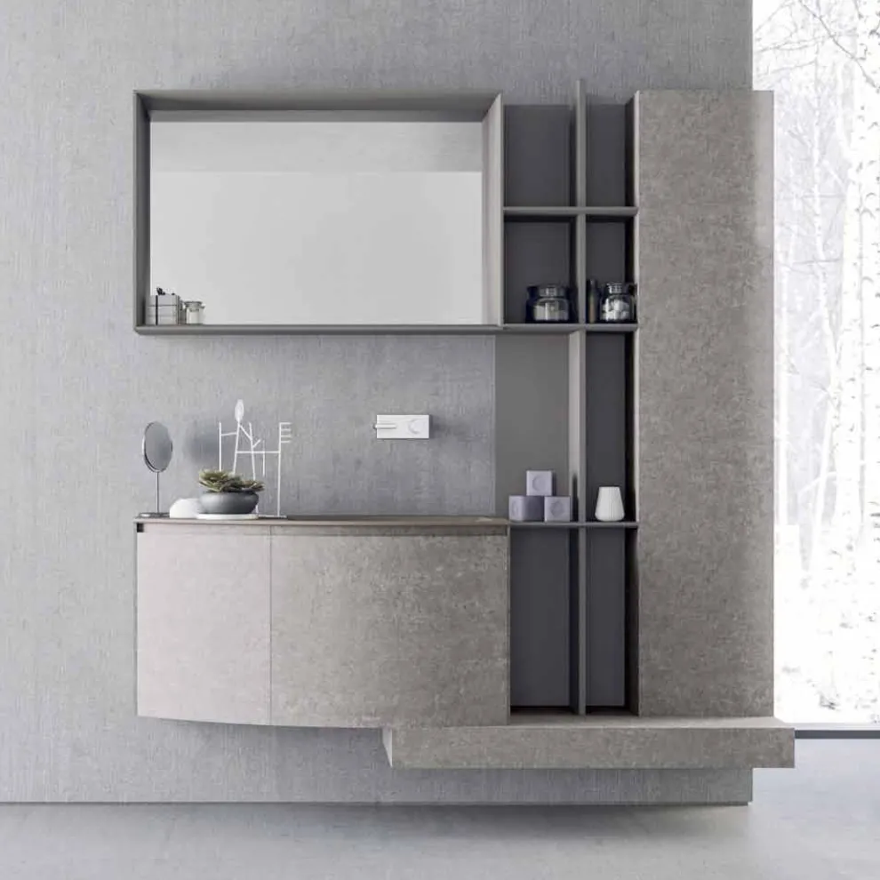 Badezimmerzusammensetzung, moderne italienische Designfederung - Callisi10