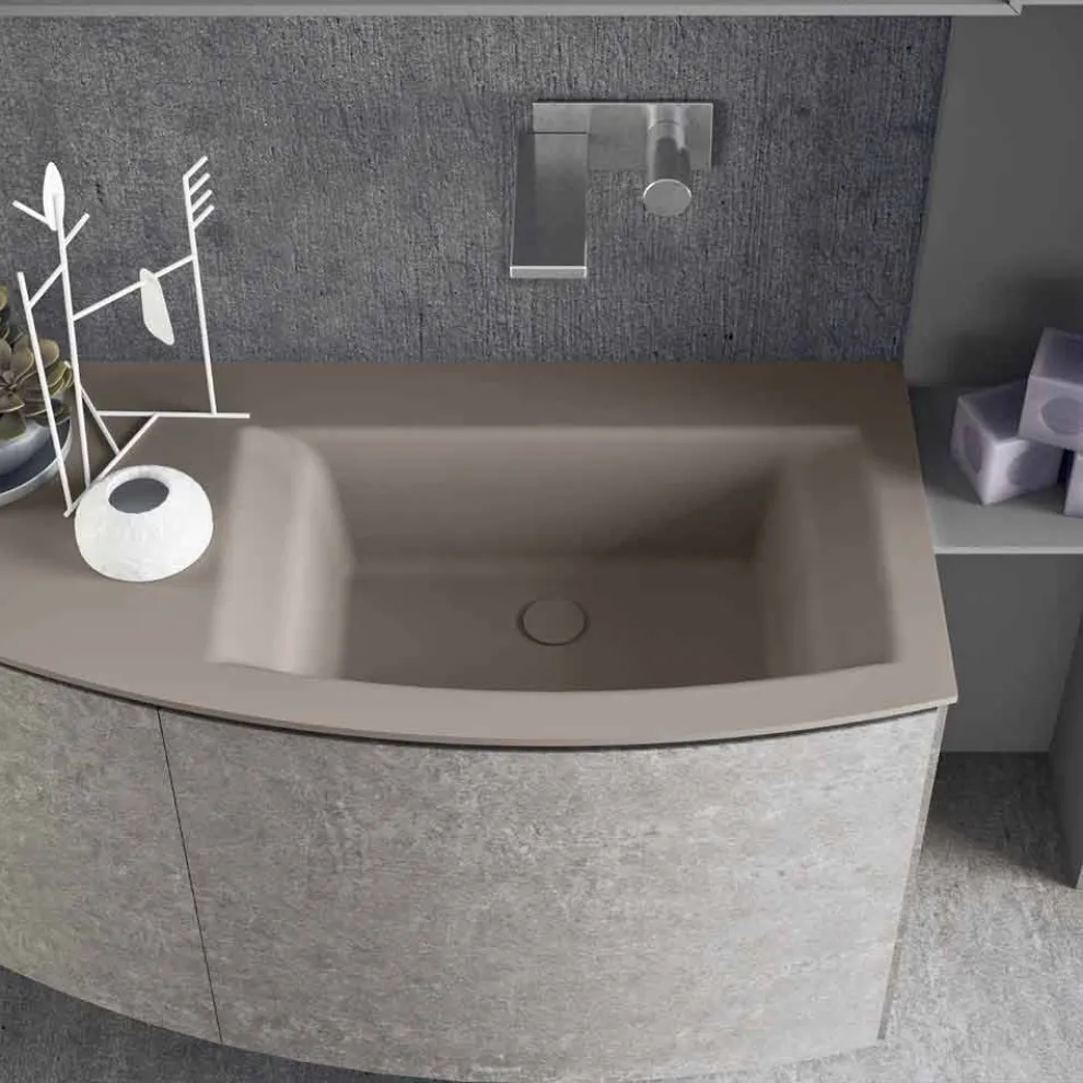 Badezimmerzusammensetzung, moderne italienische Designfederung - Callisi10