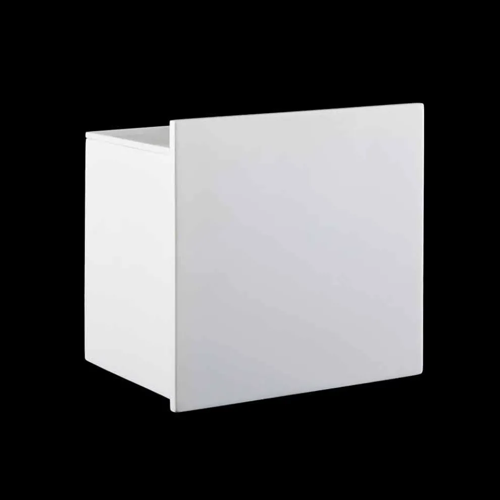 Badrollenhalter aus weißem Corian oder mit schwarzen Einsätzen Italienisches Design - Elono