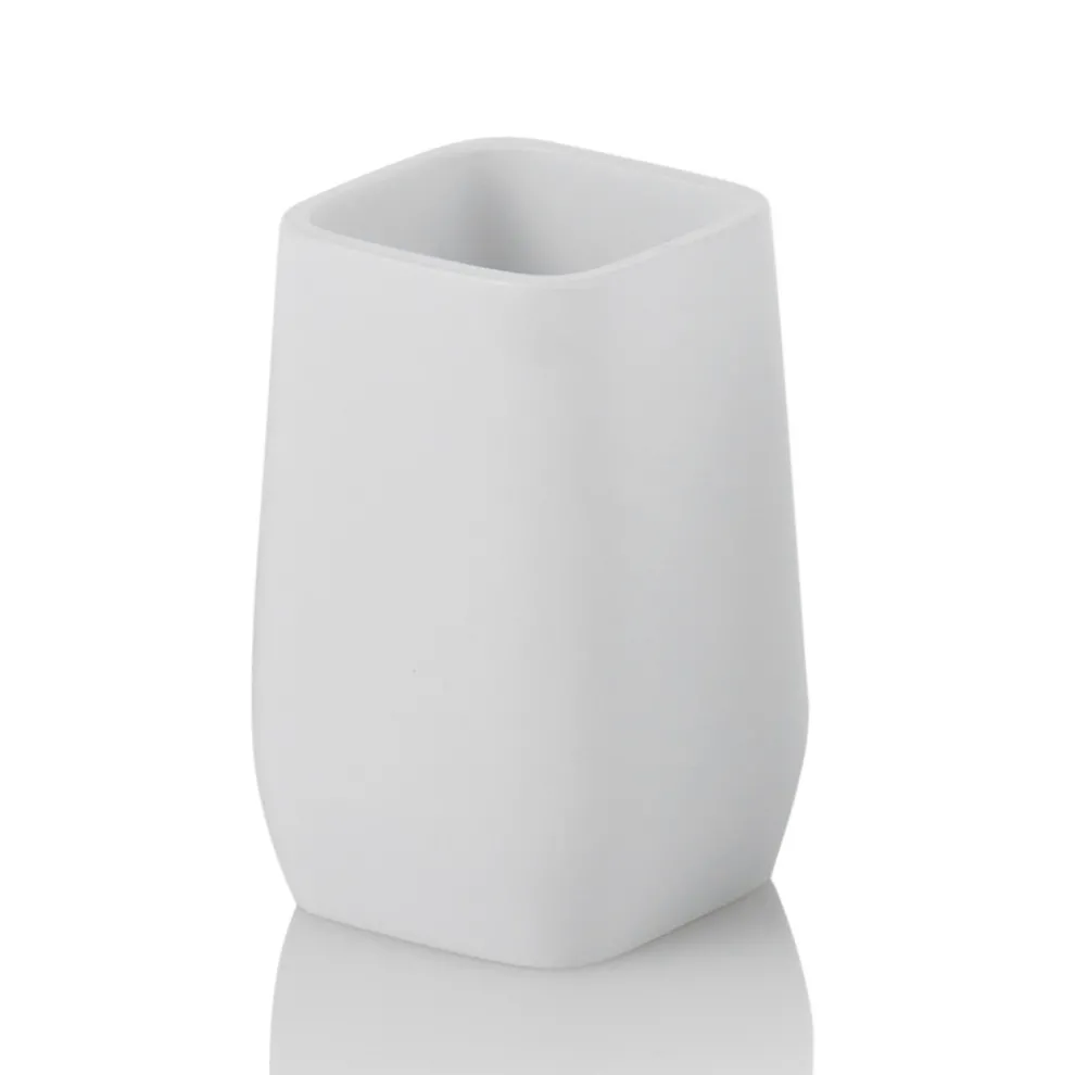 Badzubehör Komposition aus Abs und mattweißem Metall -Smar