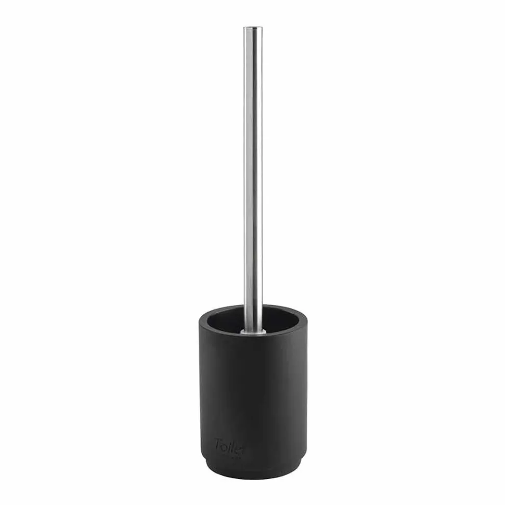 Badzubehörset aus mattschwarzem Harz - Pareo