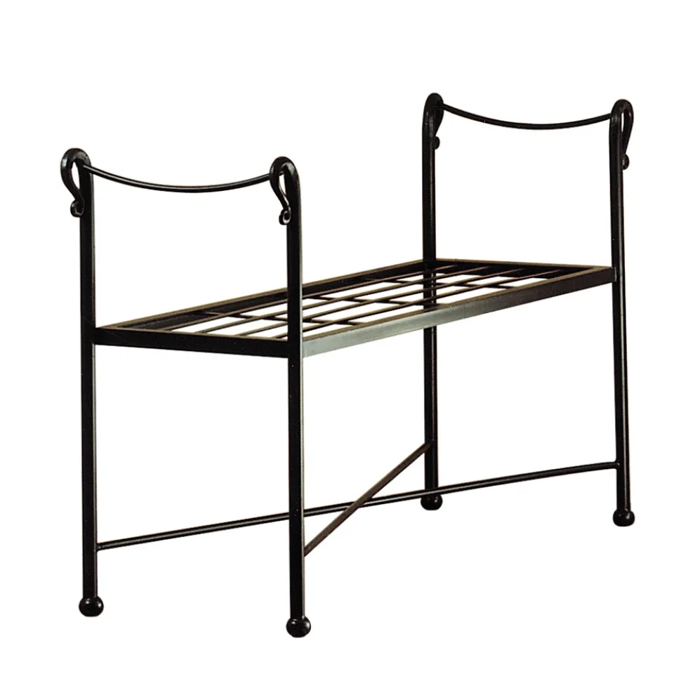 Bank aus Eisenrohr in verschiedenen Ausführungen, hergestellt in Italien – Prag