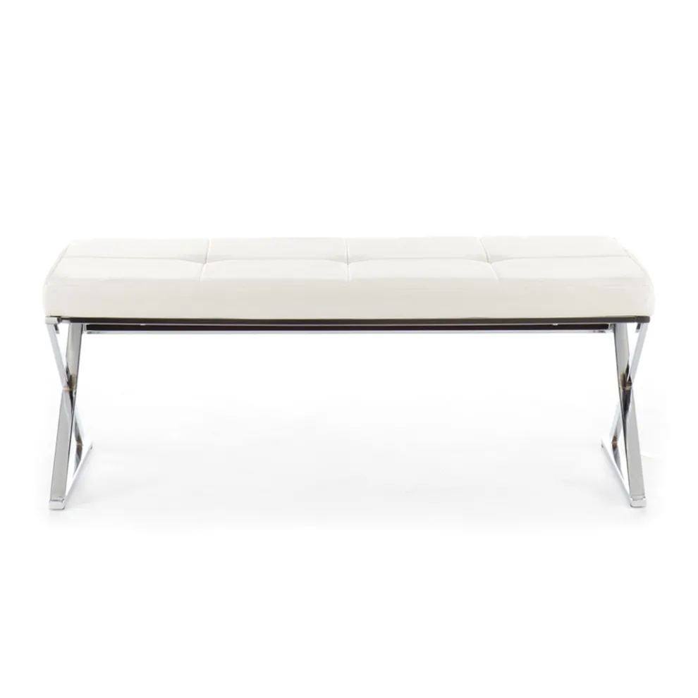 Bank aus Kunstleder und Metallstruktur – Argon