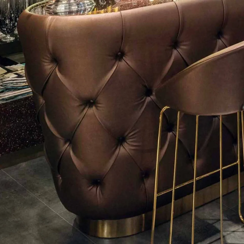 Bartheke mit Glitzerglasplatte Made in Italy, Luxus - Kalkutta