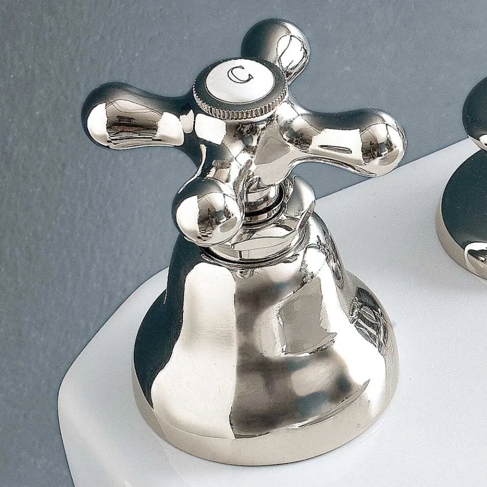 Batterie-Bidet 3-Loch-Abfluss Interne Lieferung Handgefertigtes Messing - Ercolina