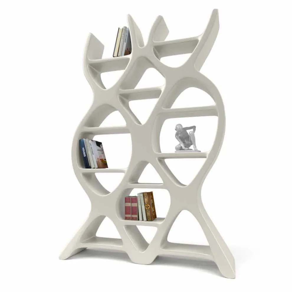 Bücherregal aus Solid Surface® in modernem Design DNA