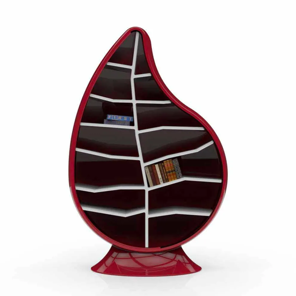 Bücherregal aus Solid Surface®  Clorofilla in modernem Design Made in Italy