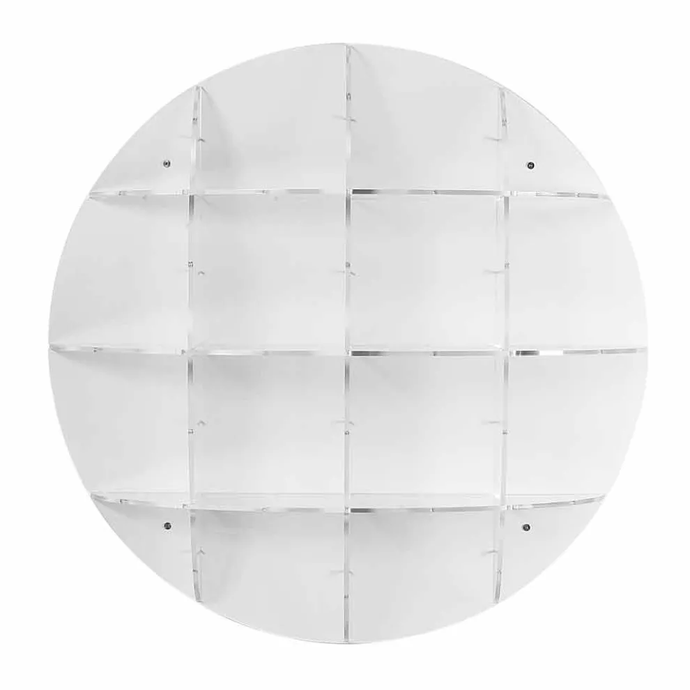 Bücherregal aus weißem Bücherregal Gio mit modernem Design, hergestellt in Italien