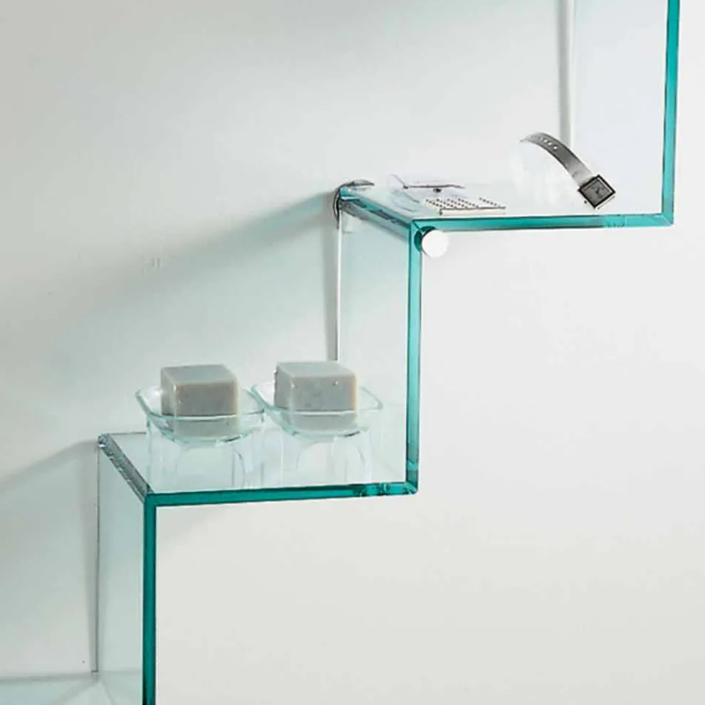 Bücherregal für Objekte an der Wand Original Design in Glasleiter - Volano