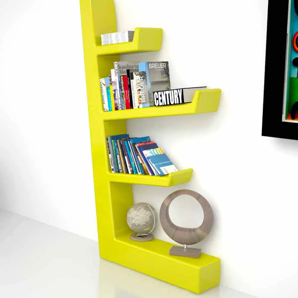 Bücherregal modern aus Solid Surface® Made in Italy Austen