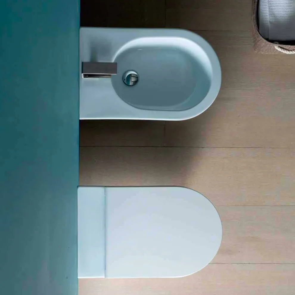 Bidet aus Keramik 57x37 modernes Design Sun, made in Italy