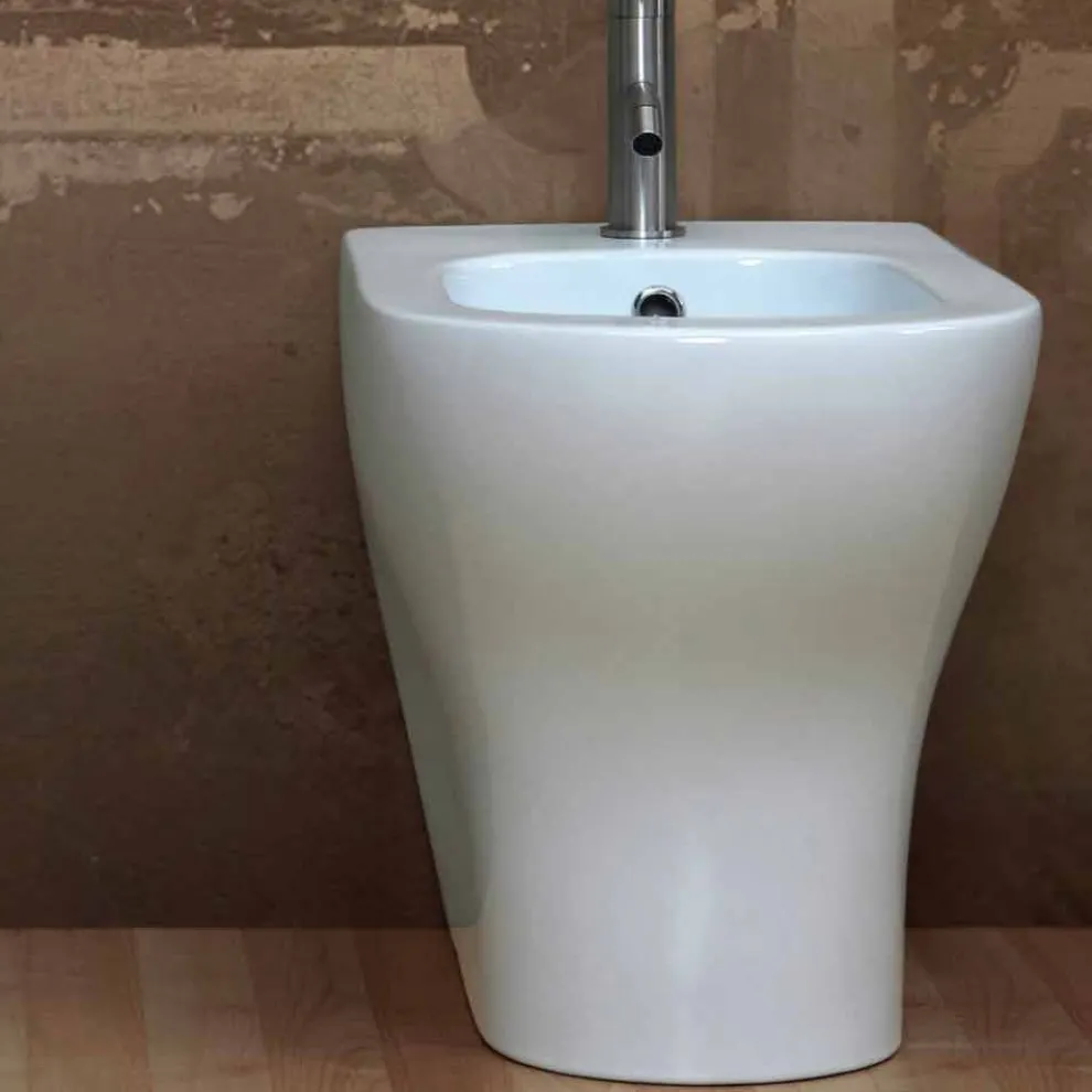 Bidet aus weißer Keramik modernes Design Star 54x35cm made in Italy