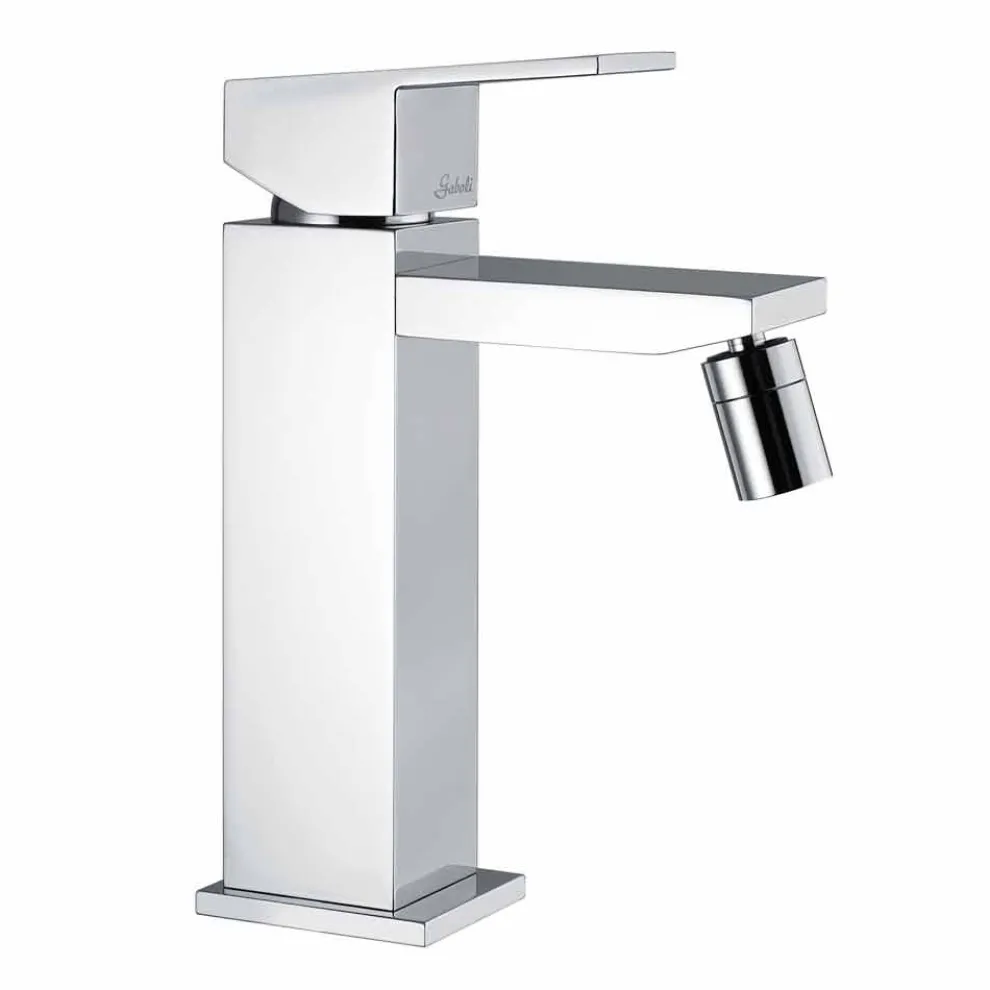 Bidetmischer in Chromoptik mit Abfluss Made in Italy - Medida