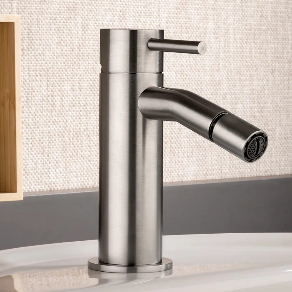 Bidetmischer ohne Abfluss aus AISI 316L Stahl - Artigli