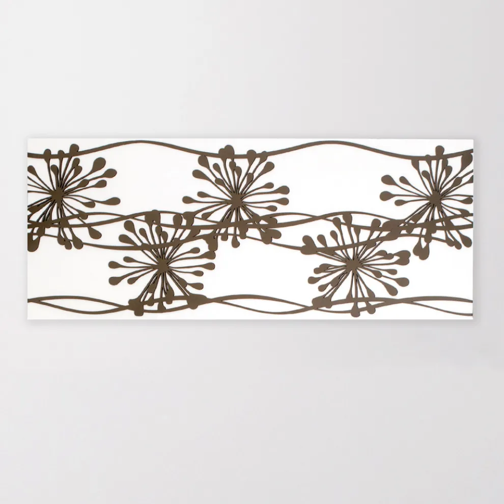 Bild mit Anemonen, hergestellt mit Laser, hergestellt in Italien – Tomoko