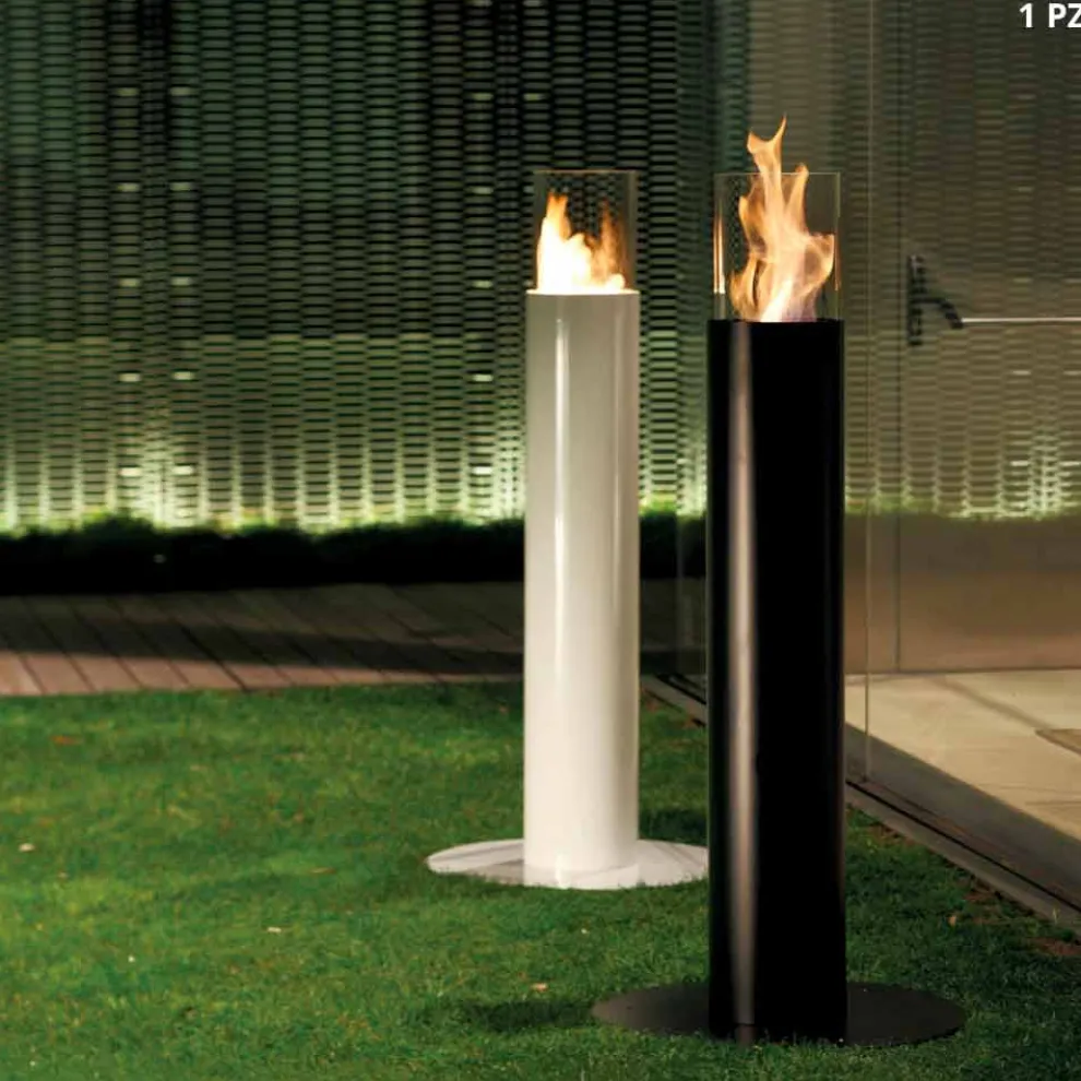 Bio Ethanol Outdoor Kamin aus Edestahl Säule Dean