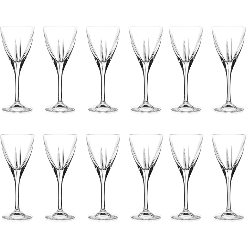 Likörgläser in farbigem oder transparentem Öko-Kristall 12 Stück - Amalgam