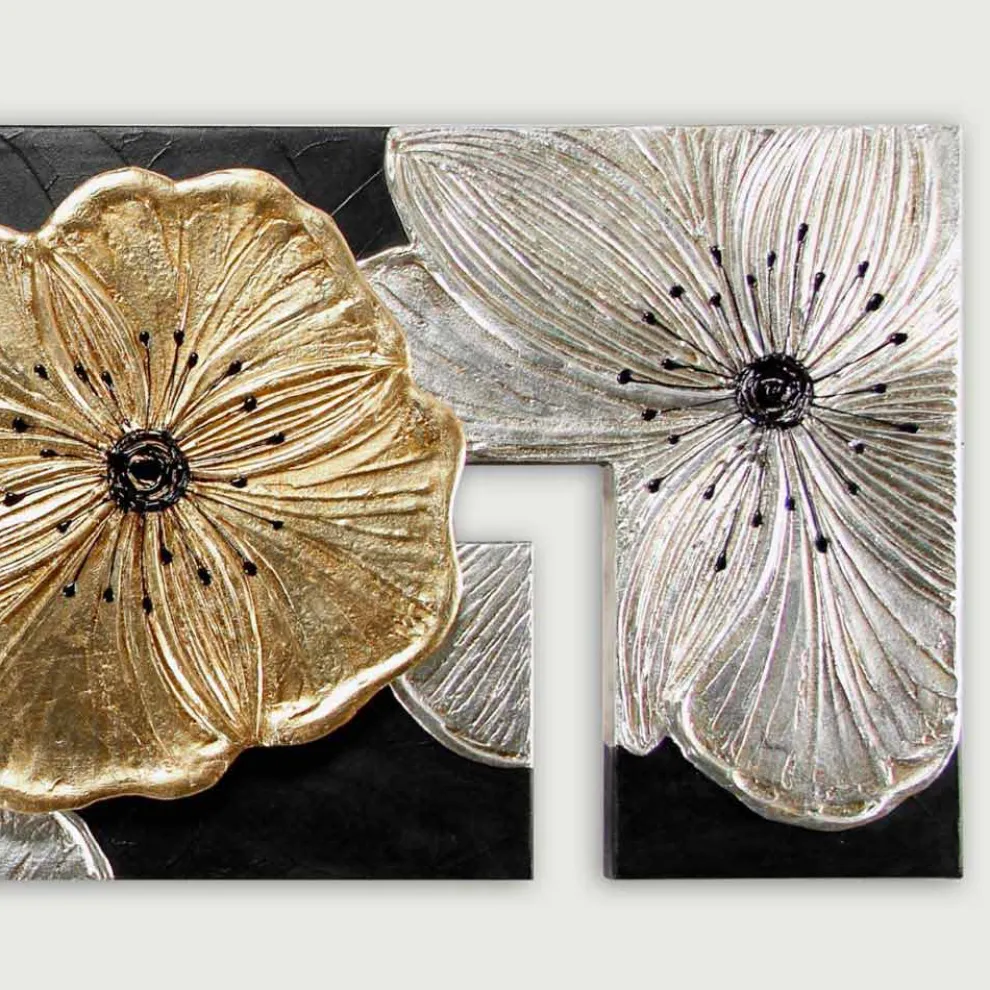 Blumenbild modern Petunia Oro von Viadurini Decor