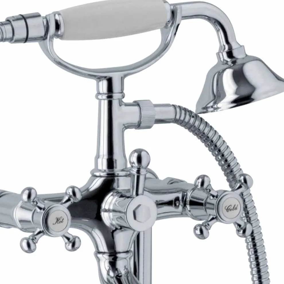 Bodenmischer für Badewanne Klassisches Design aus Messing Made in Italy - Lisca