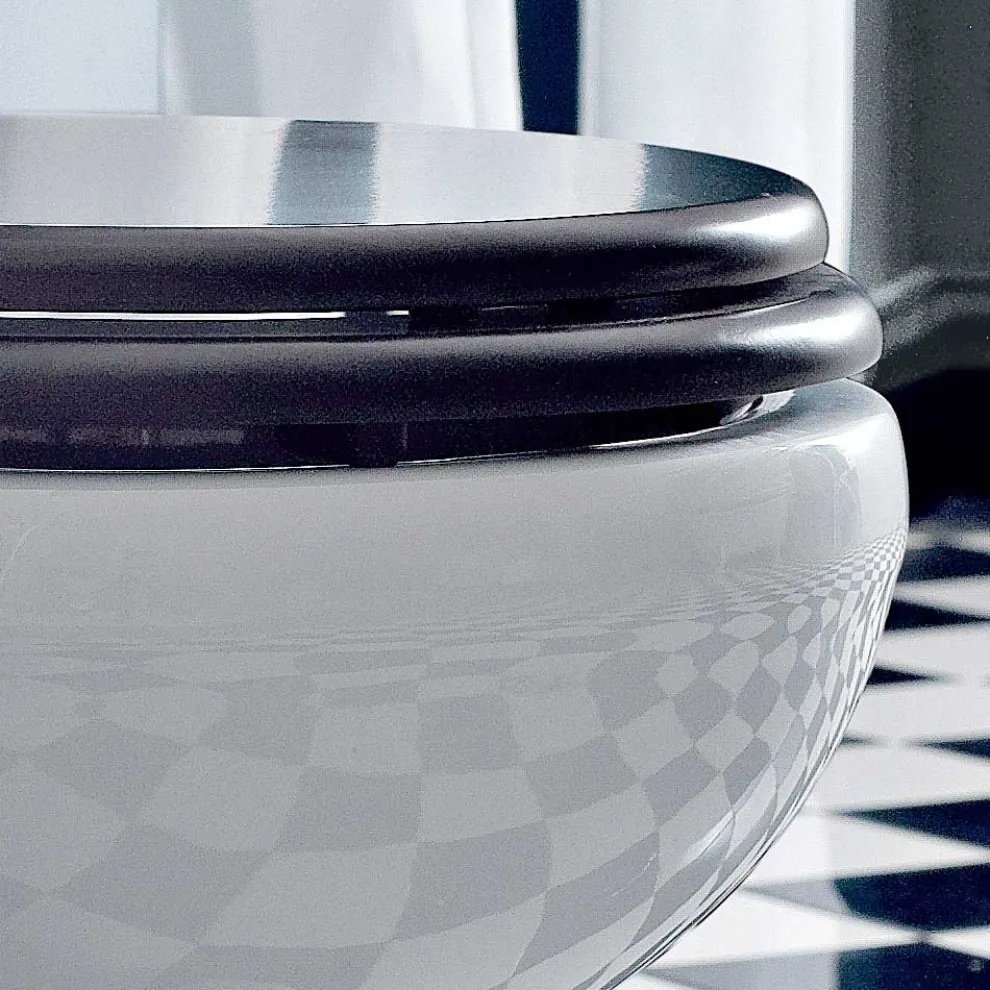 Bodenvase Klassisches Design Zurück zur Wand in Made in Italy Keramik - Marwa