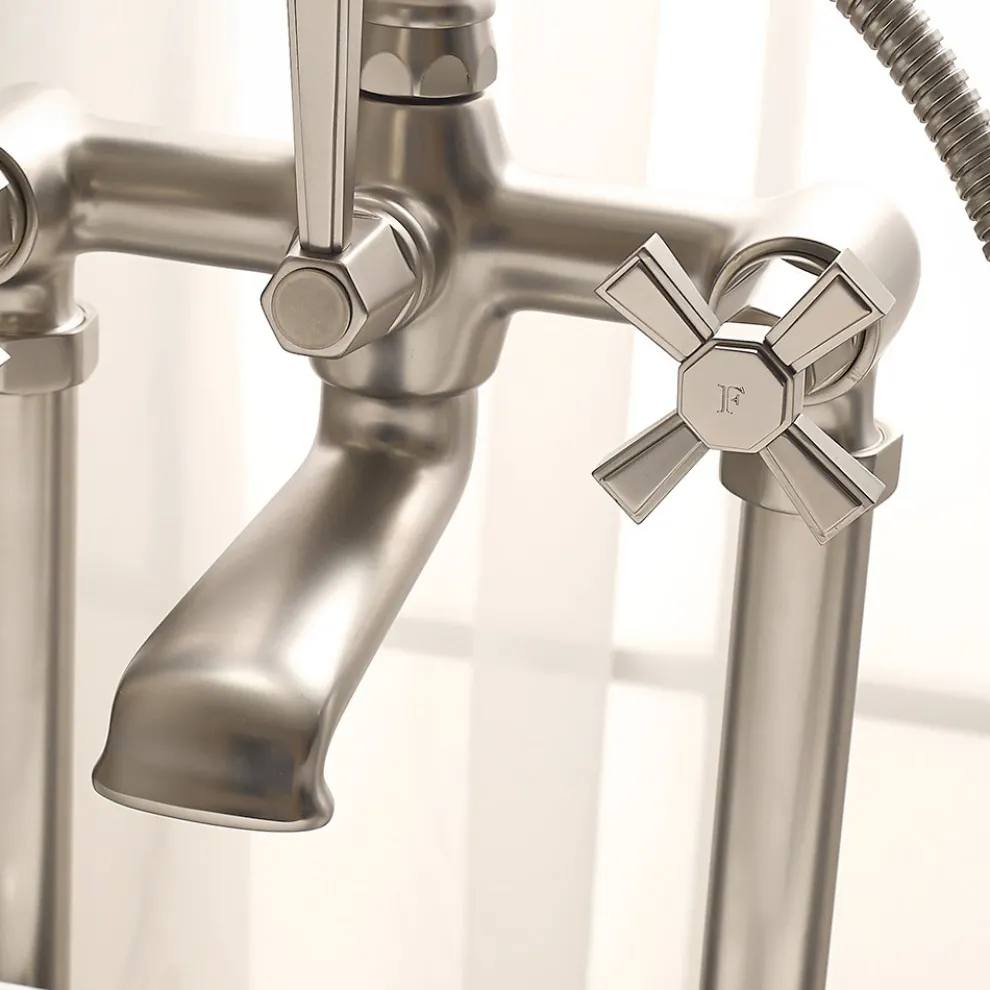 Bodenwannengruppe aus Messing Made in Italy, Vintage-Stil - Silvana