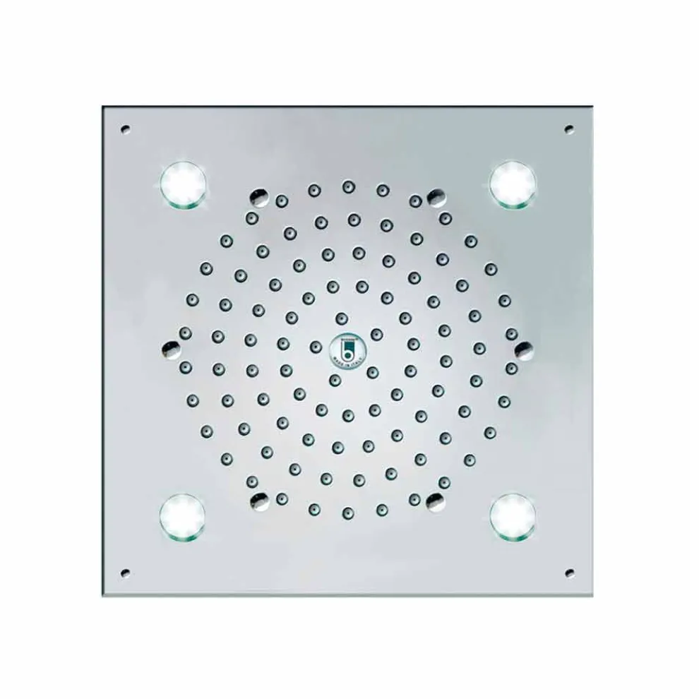 Bossini Duschbrause mit 4 LED Licher   Cube-Light