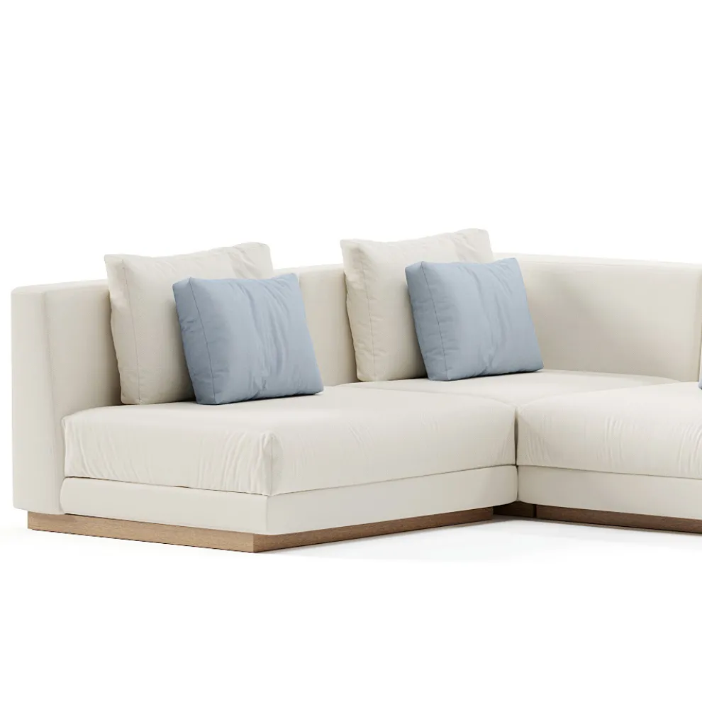 Modulares Gartensofa aus Stoff Made in Italy - Rubik