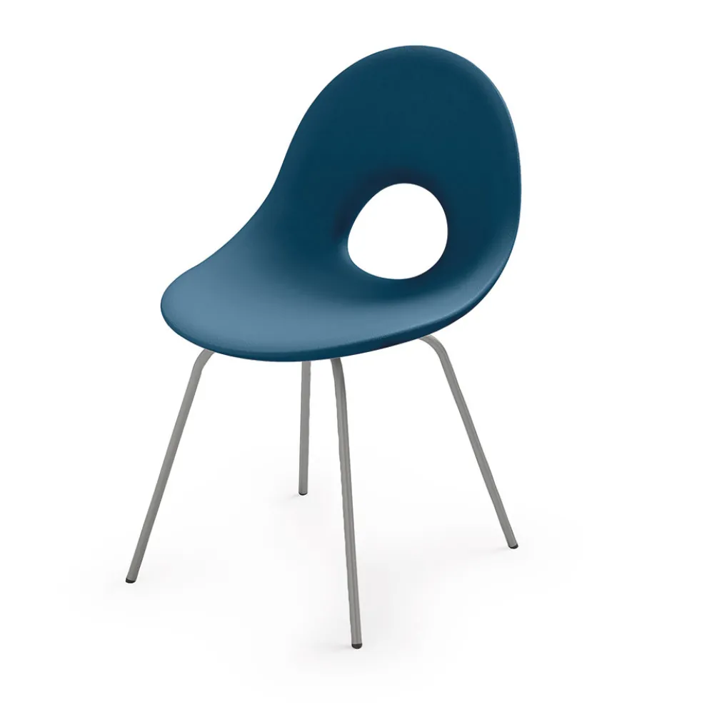 Gartenstuhl aus Polyethylen und Aluminiumbasis Made in Italy - Ashley