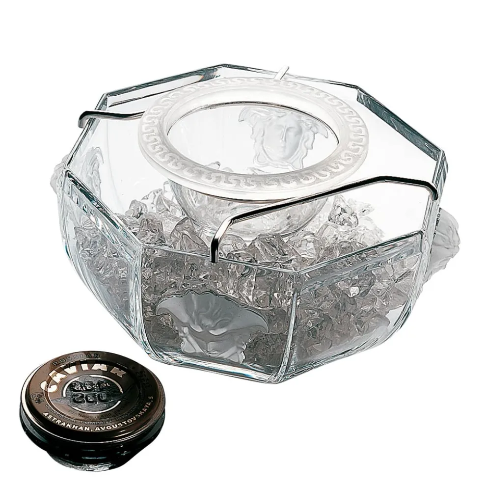 Rosenthal Versace Medusa Crystal Kaviarschale aus Kristall - Medusacrystal