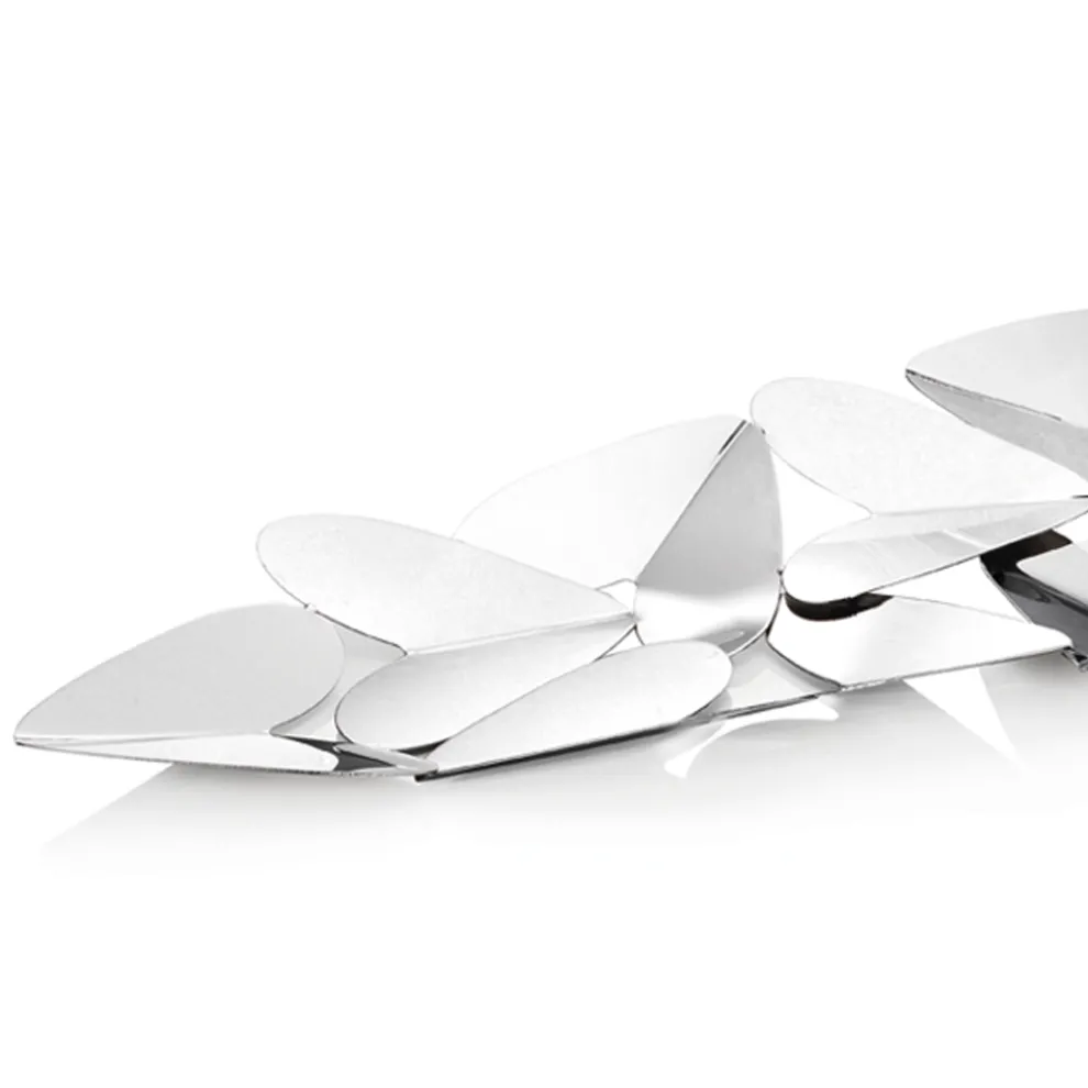 Lineares Herzstück mit Herzen aus silbernem Metall Elegantes Design - Arlan