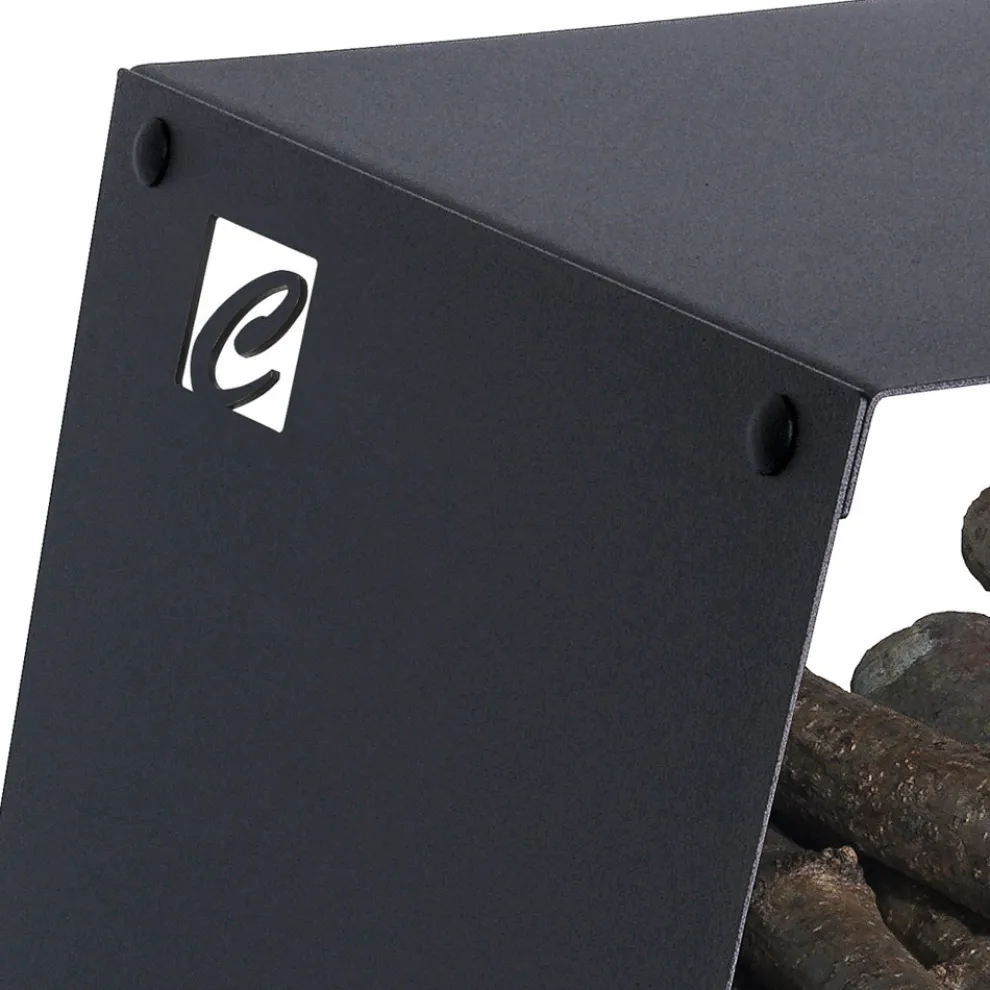 Moderner Holzständer aus lackiertem Stahl Made in Italy - Demetra