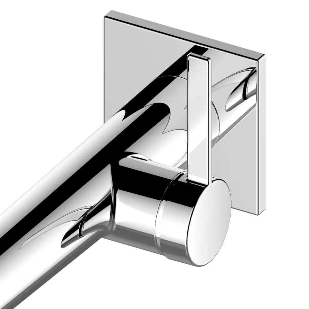 Chrom-Waschtischarmatur zur Wandmontage 3 Größen - Erkole