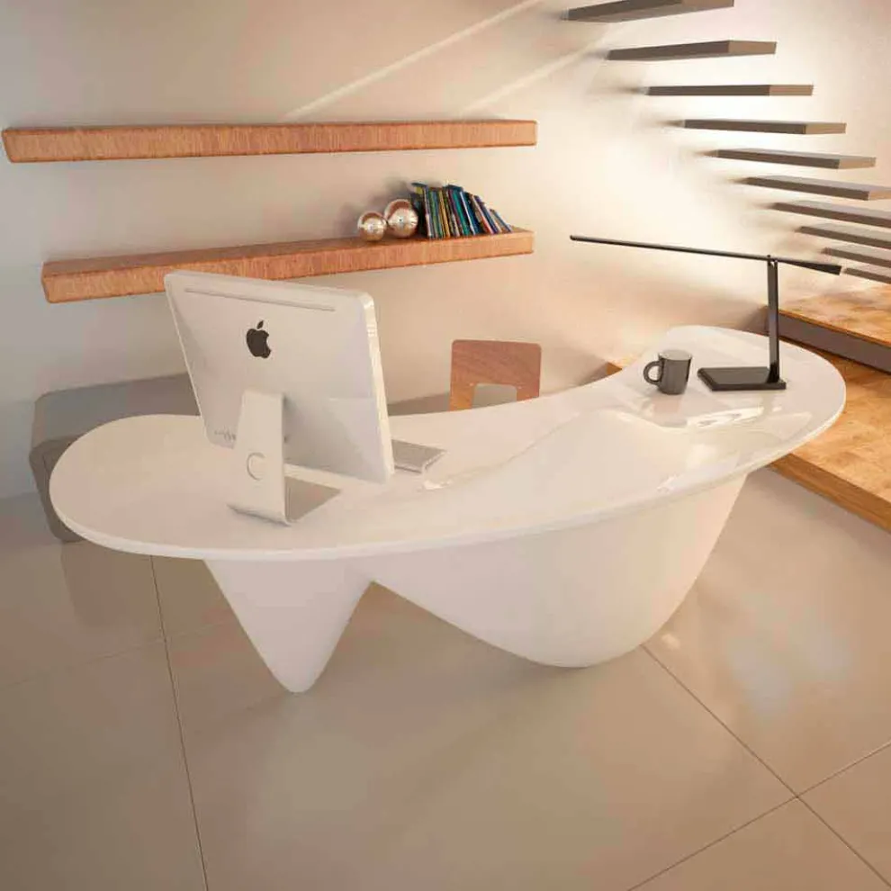 Moderner Schreibtisch handmade aus Italien Sinuous