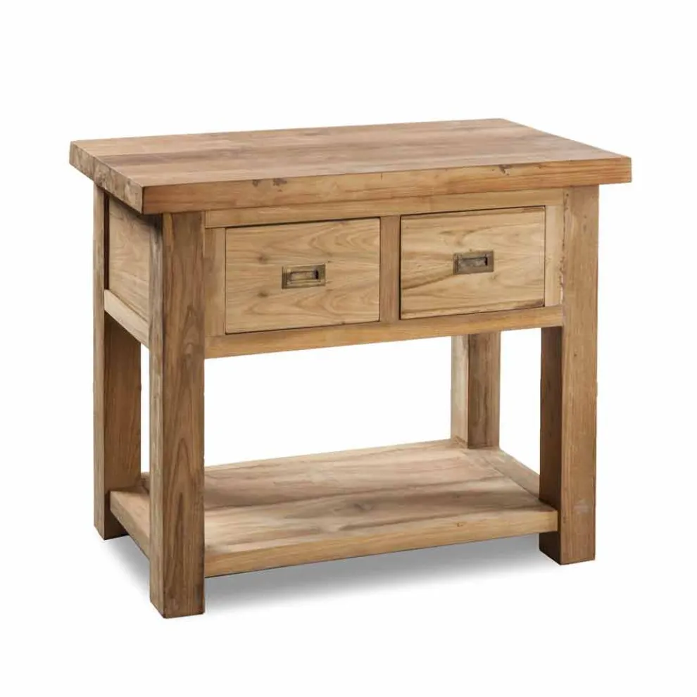 Composition 3 Badezimmermöbel aus Teakholz mit Waschbecken aus Harz - Essence