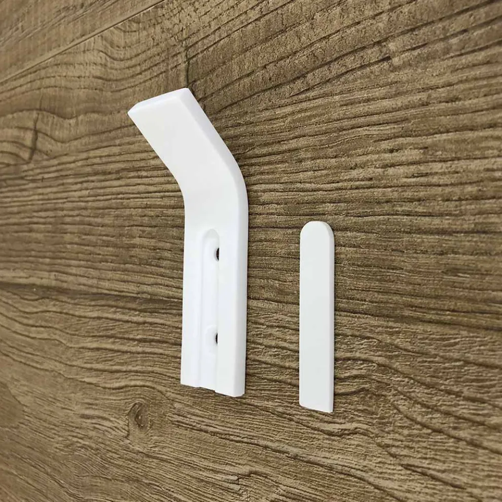 Corian Wandgarderobe mit weißem oder schwarzem Einsatz, 3 Stück - Appiccio