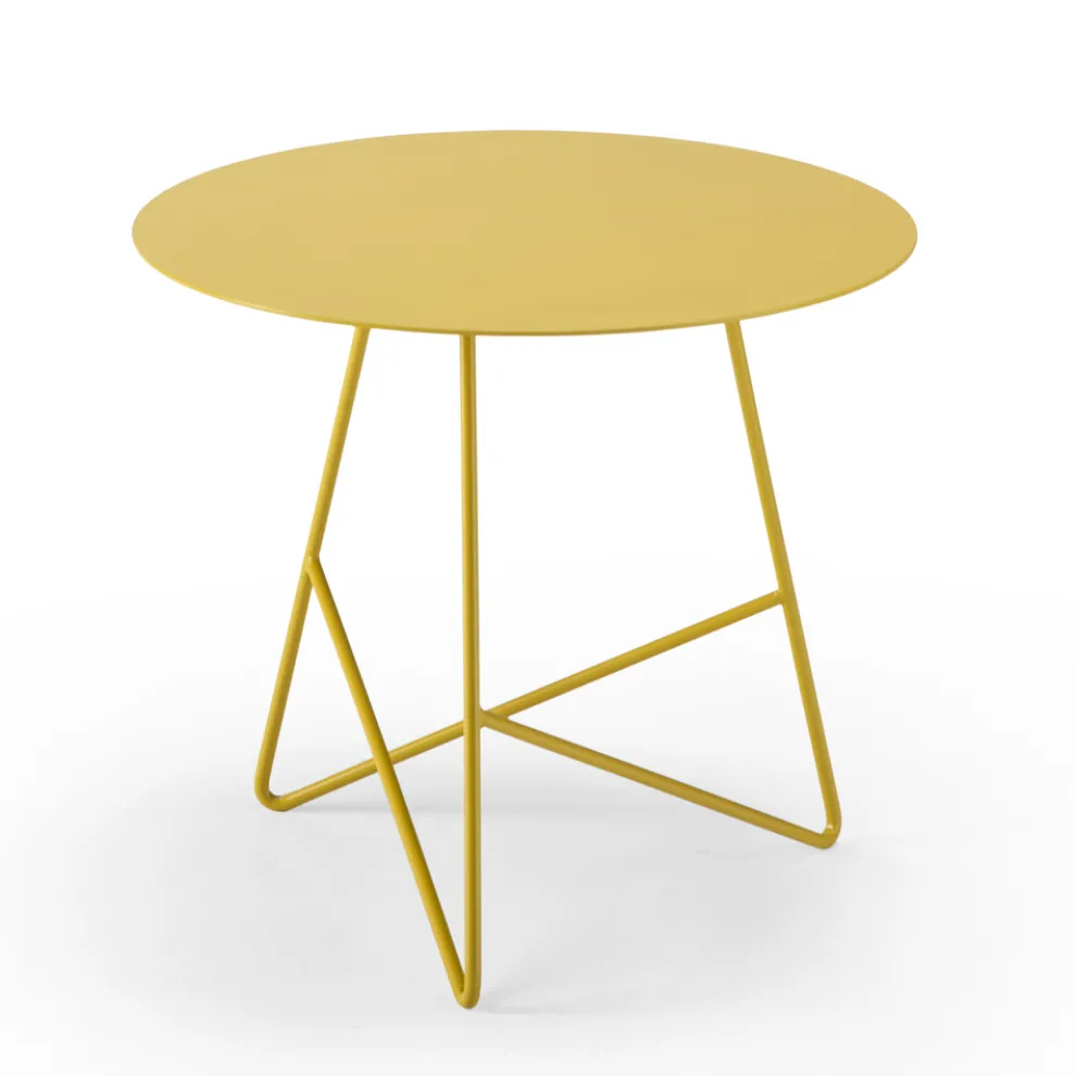 Couchtisch aus farbigem Metall und 3 Dimensionen, Made in Italy - Magali