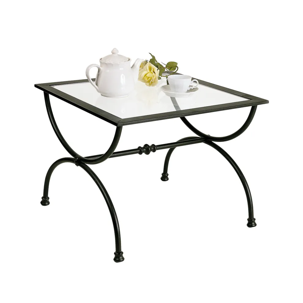 Couchtisch aus graphitschwarzem Rohreisen, hergestellt in Italien – Riga