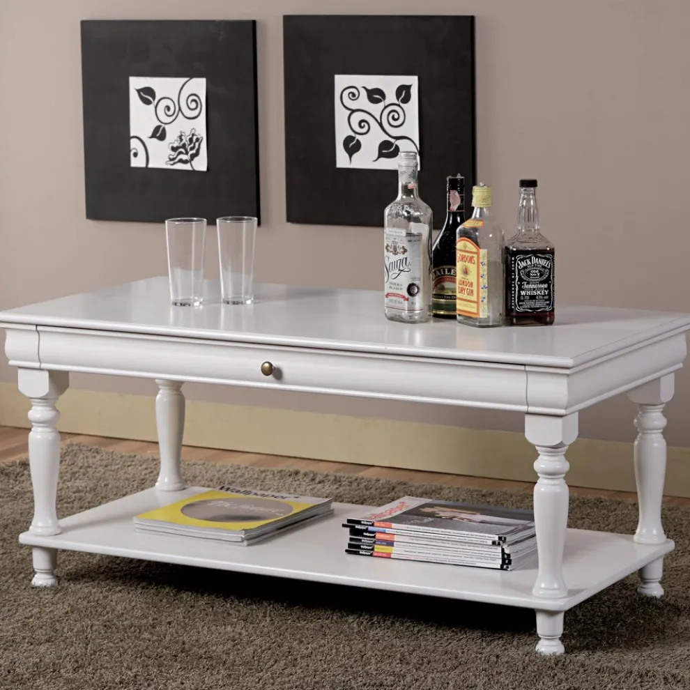 Couchtisch aus massivem Buchenholz, hergestellt in Italien – Frigg