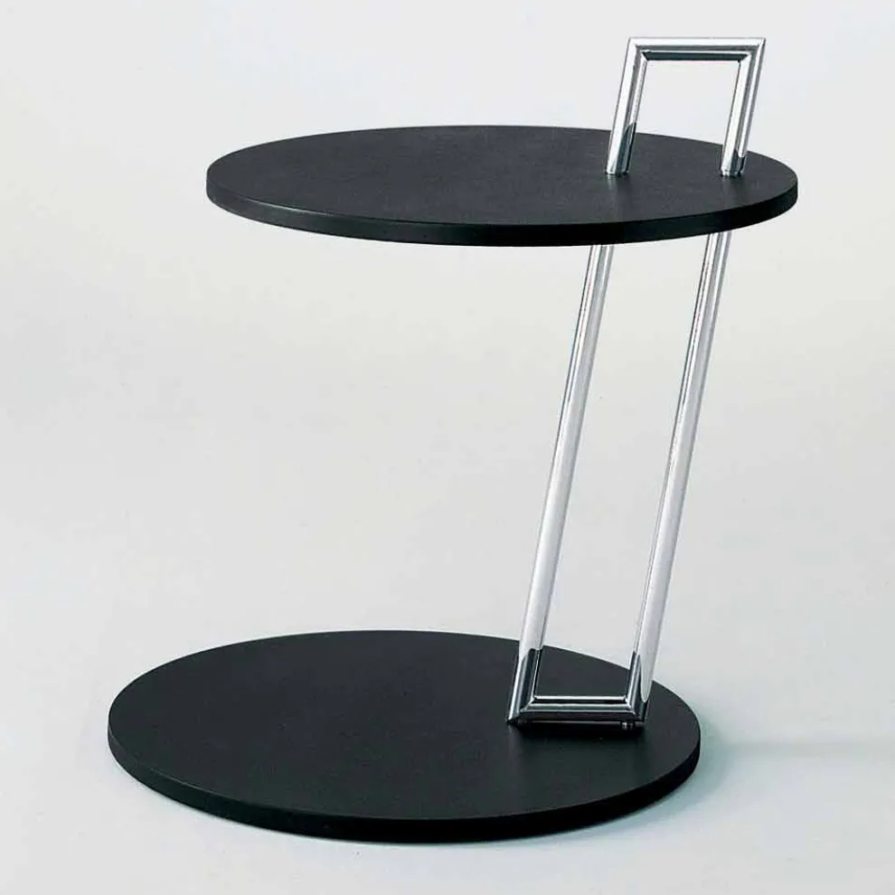 Couchtisch aus schwarz lackiertem Mdf und Stahl Made in Italy - Sestante