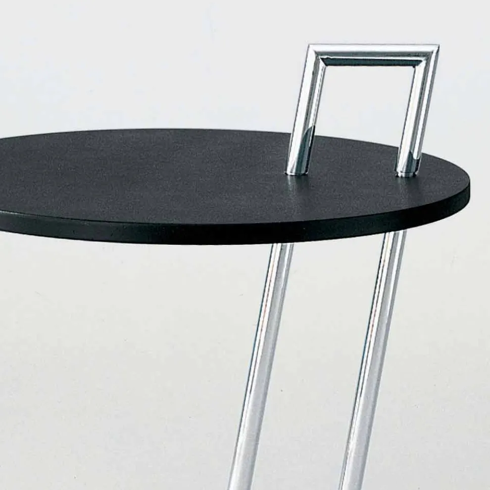 Couchtisch aus schwarz lackiertem Mdf und Stahl Made in Italy - Sestante