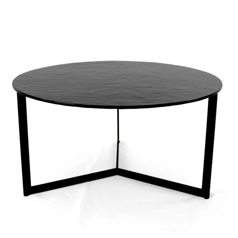 Couchtisch aus Stahl und Glas, hergestellt in Italien – Aspira