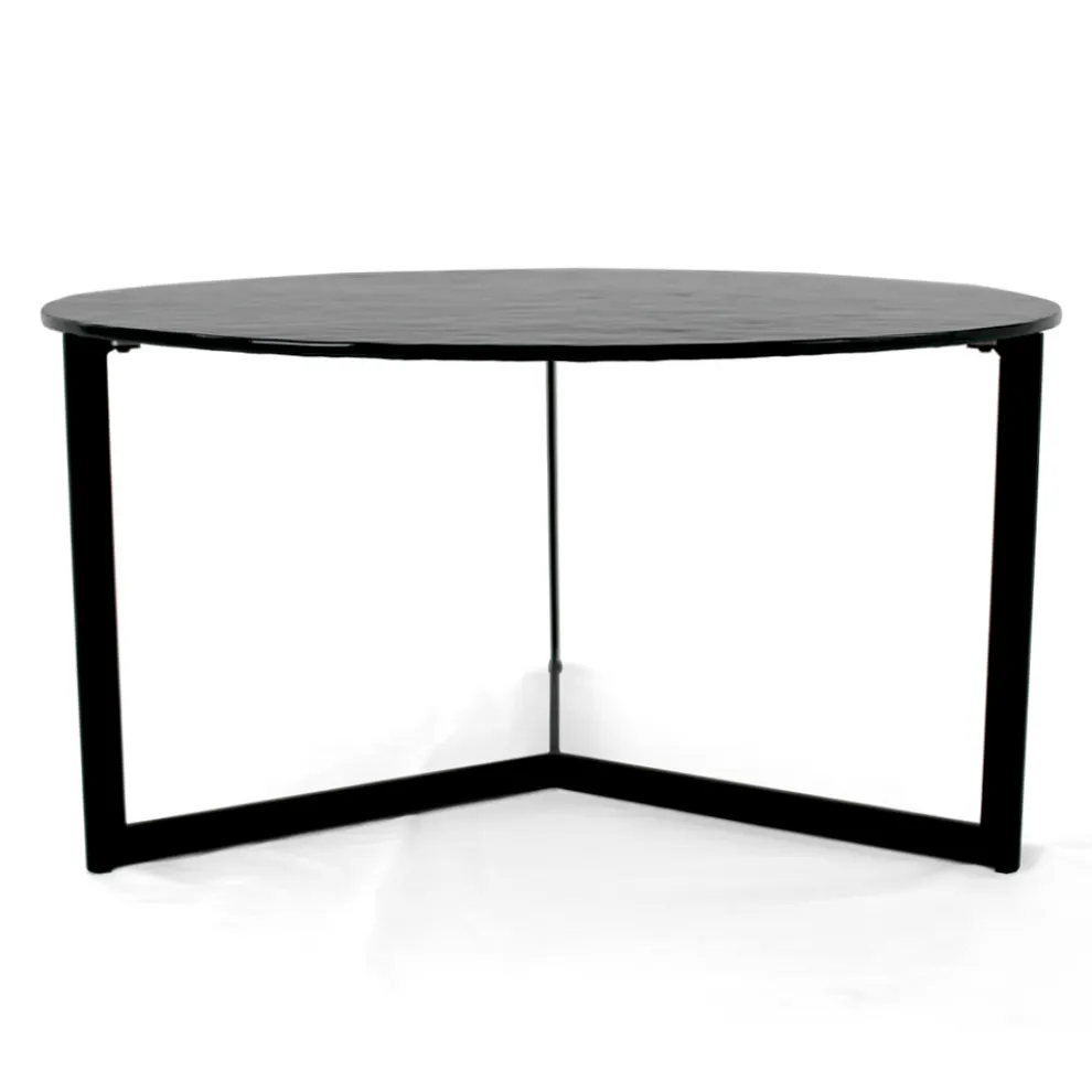 Couchtisch aus Stahl und Glas, hergestellt in Italien – Aspira