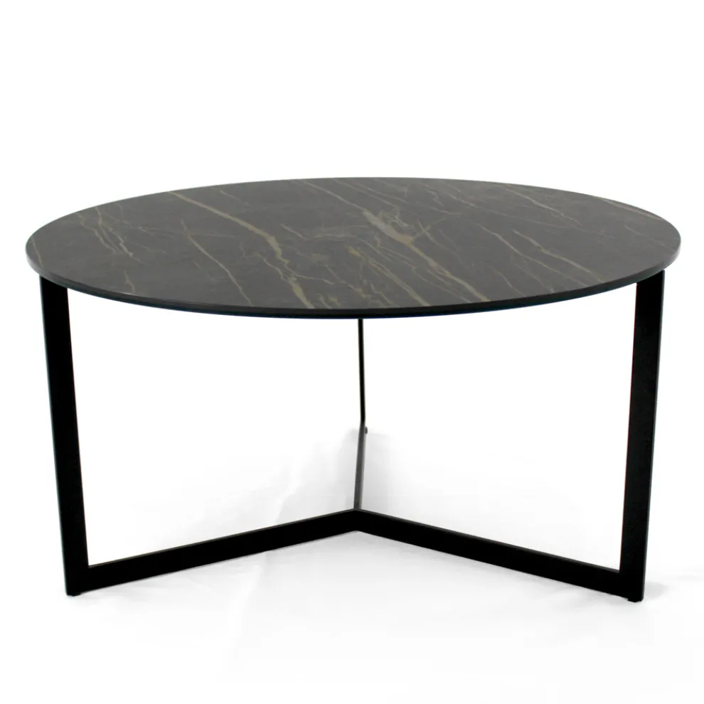 Couchtisch aus Stahl und Feinsteinzeug, hergestellt in Italien – Aspira