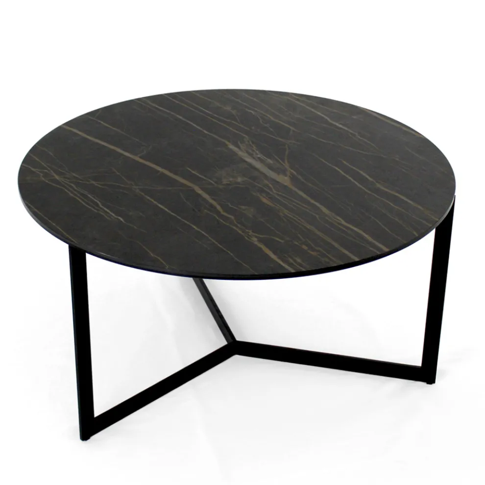 Couchtisch aus Stahl und Feinsteinzeug, hergestellt in Italien – Aspira