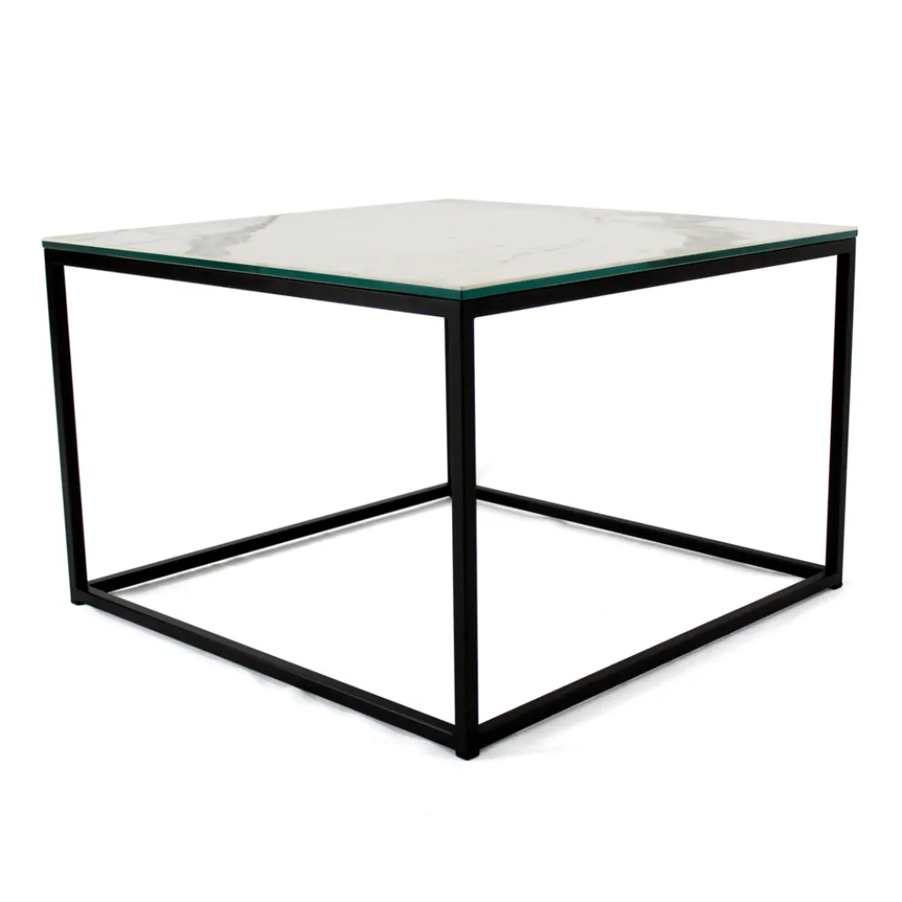 Couchtisch aus Steingut und Stahl, hergestellt in Italien – Birba