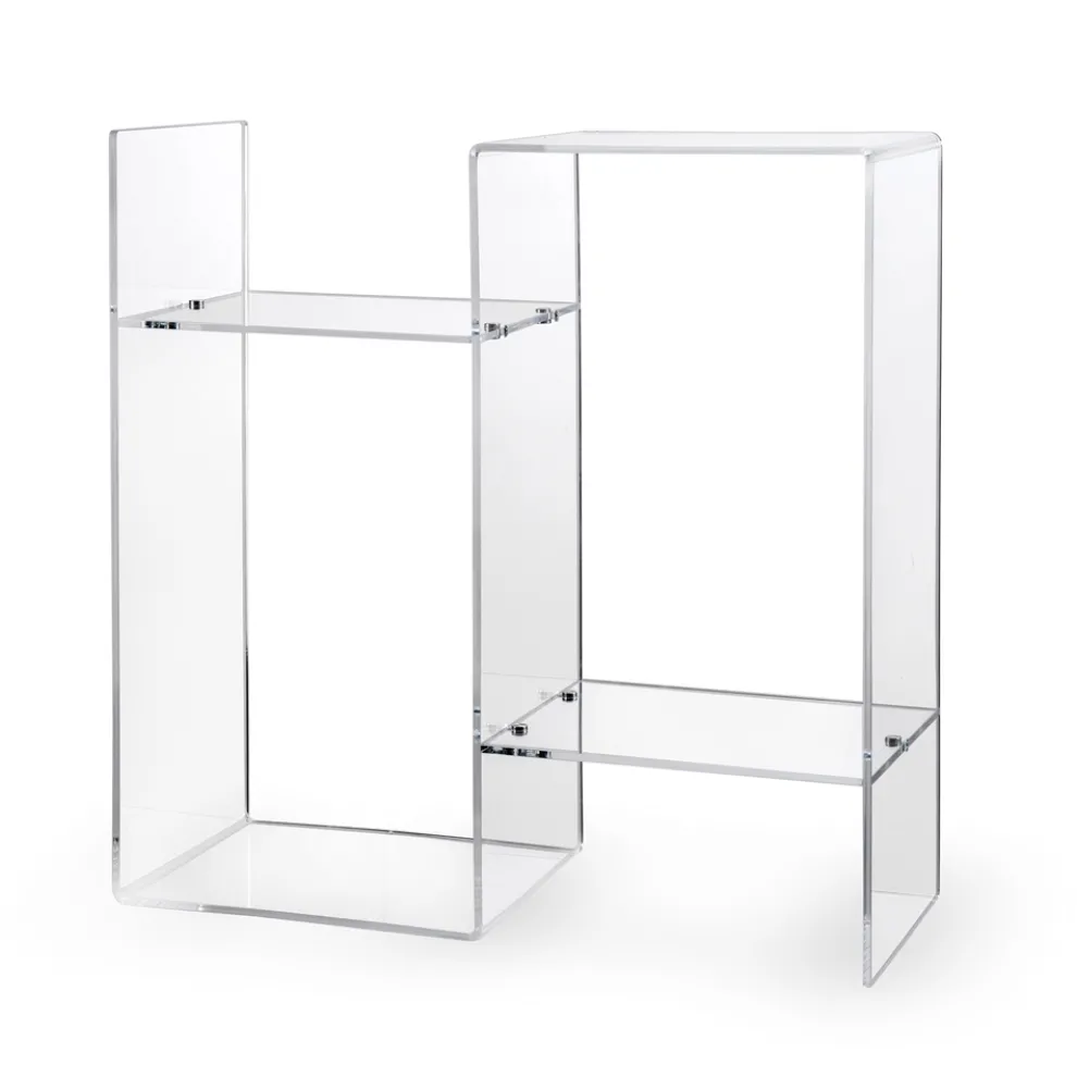 Couchtisch aus transparentem oder Rauch-Plexiglas Made in Italy - Janne