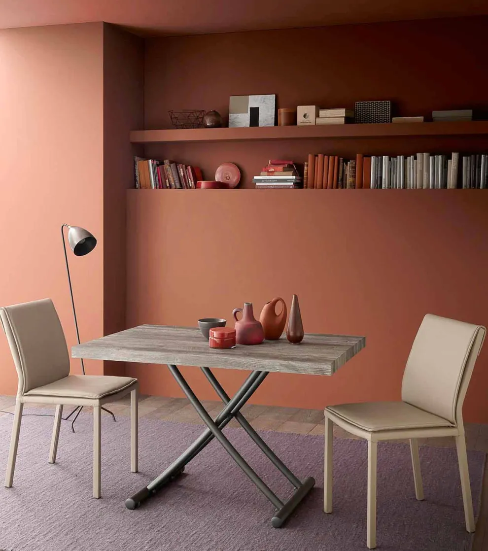 Couchtisch Cabrio in einen Küchentisch, Made in Italy Design - Genio