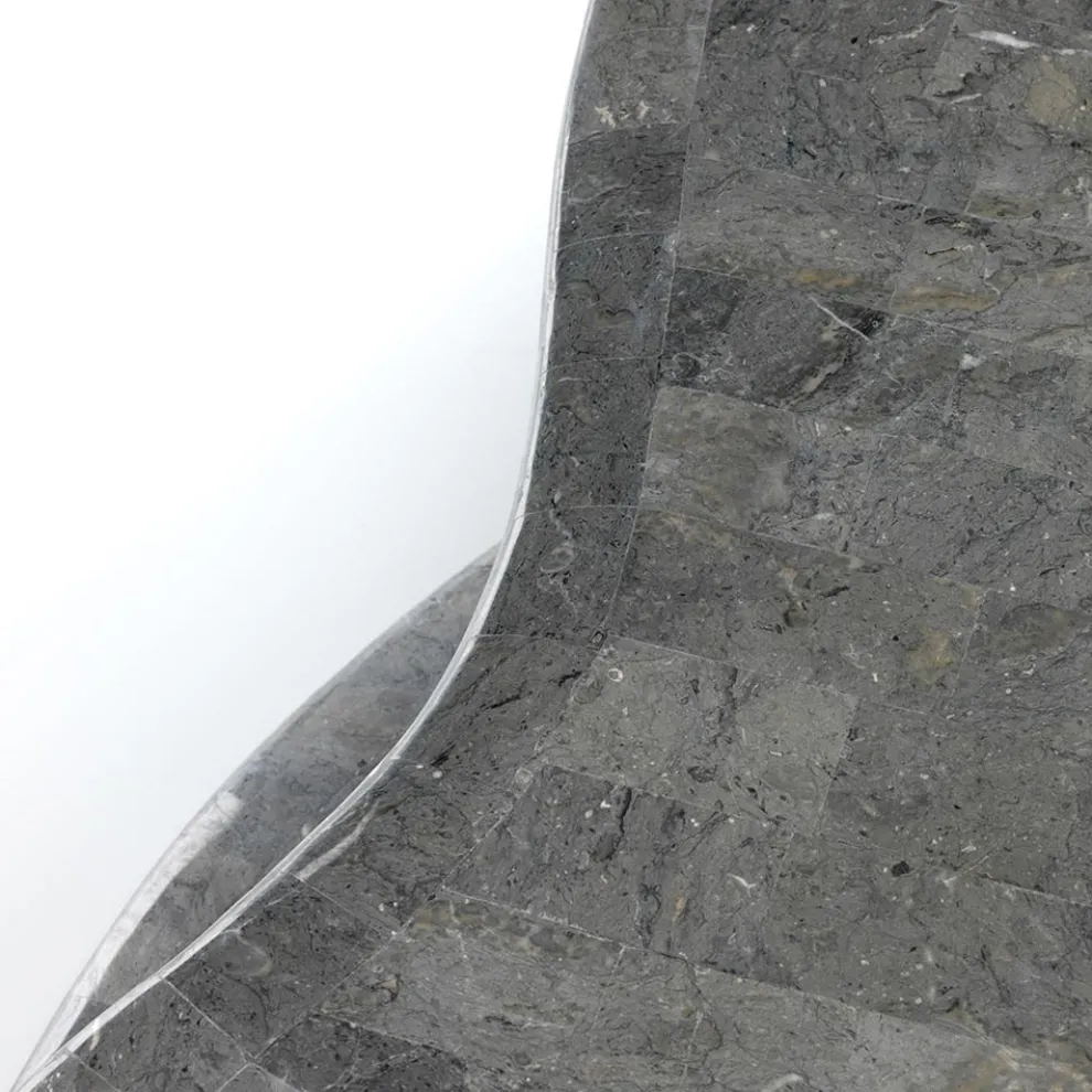 Couchtisch im modernen Stil aus Fossil Stone, verschiedene Ausführungen – Gummi